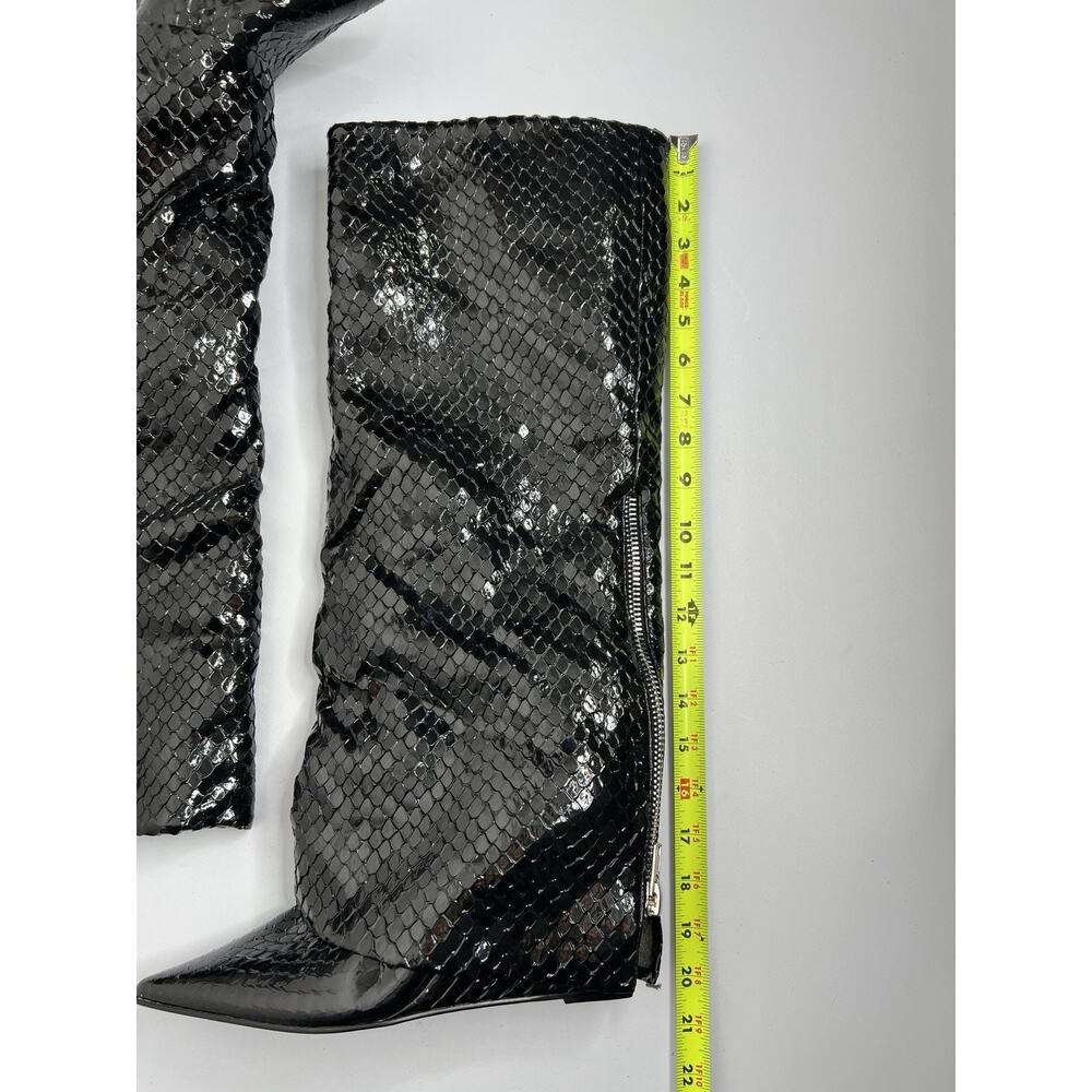 Steve Madden Paley Snake Embossed Synthetic Boot … - image 3